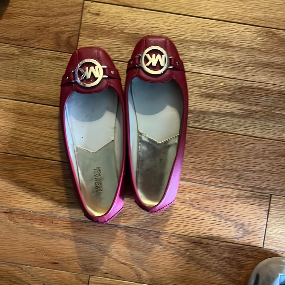 Red Michael Kors flats size 6 1/2